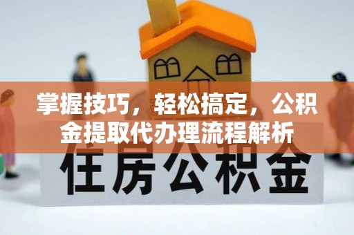 襄阳掌握技巧，轻松搞定，公积金提取代办理流程解析