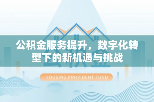 襄阳公积金服务提升，数字化转型下的新机遇与挑战