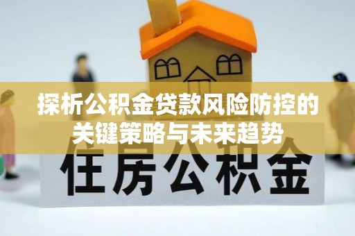 襄阳探析公积金贷款风险防控的关键策略与未来趋势