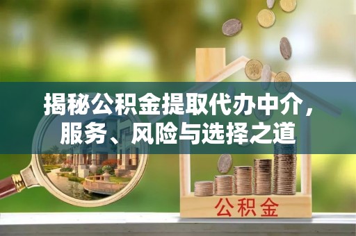 襄阳揭秘公积金提取代办中介，服务、风险与选择之道