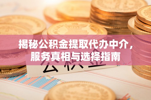 襄阳揭秘公积金提取代办中介，服务真相与选择指南