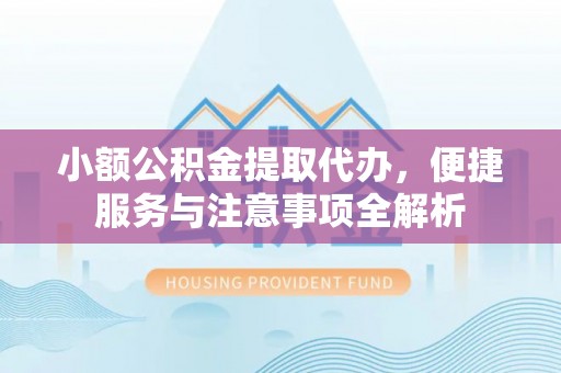 襄阳小额公积金提取代办，便捷服务与注意事项全解析