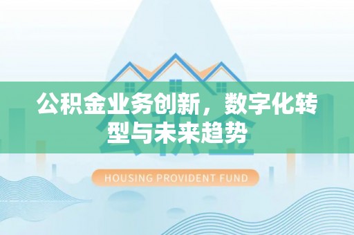 襄阳公积金业务创新，数字化转型与未来趋势