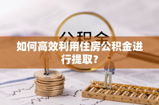 襄阳如何高效利用住房公积金进行提取？