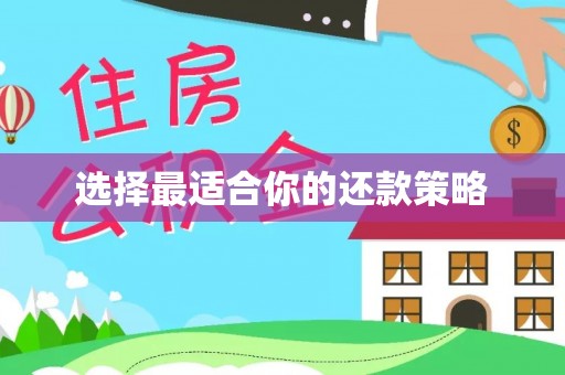 襄阳选择最适合你的还款策略